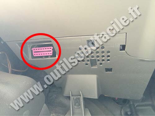 Audi A4 B6 OBD2 connector