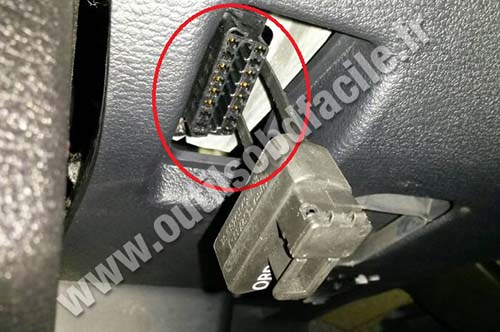 BMW X6 OBD2 socket