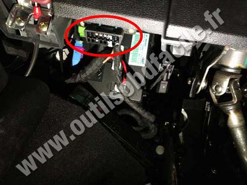 Chery Arrizo 5 - OBD II socket