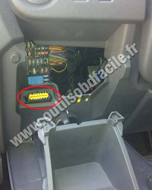 Dacia Lodgy OBD2 port