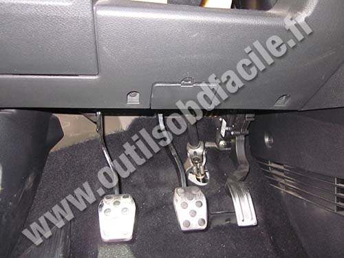 Ford Fiesta near brake pedal