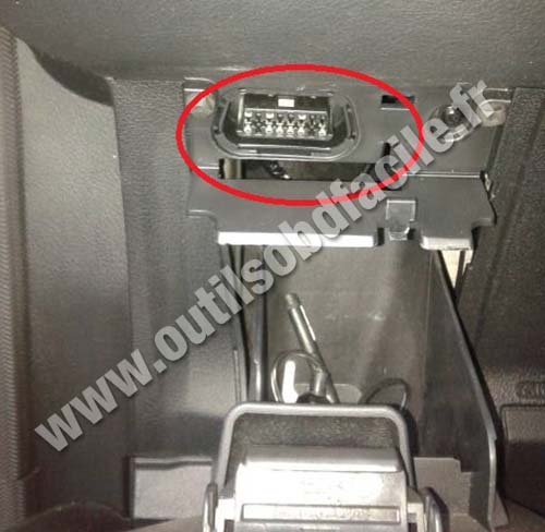 Ford S-Max - OBD2 socket