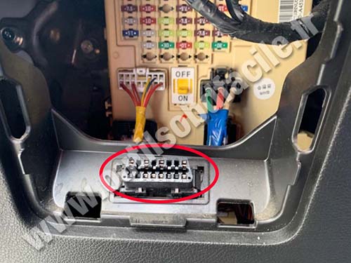 Kia Carens - OBD port