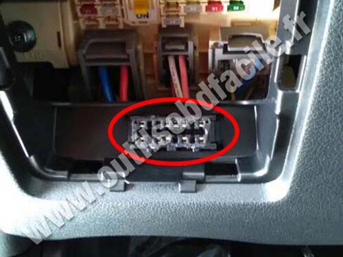 Kia Sportage - OBD socket