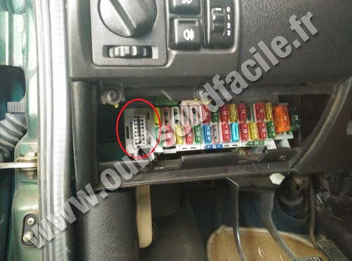 Opel Tigra OBD2 connector