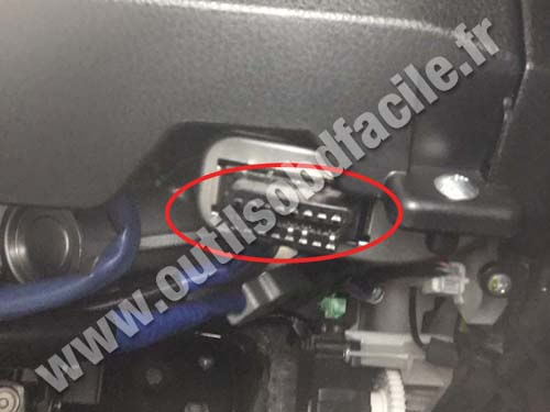 Scion FR-S OBD socket