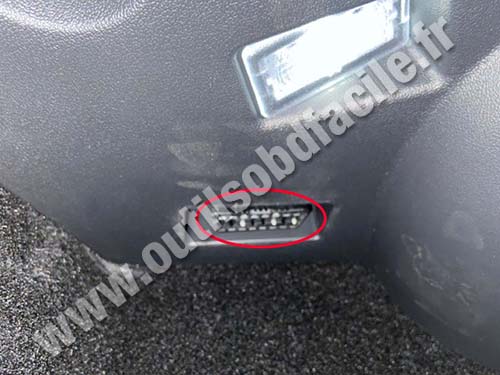 Tesla Model Y - OBD socket