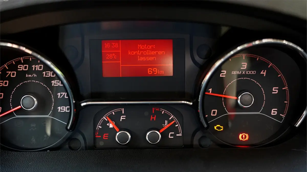 Meldung Motor überprüfen lassen bei Fiat