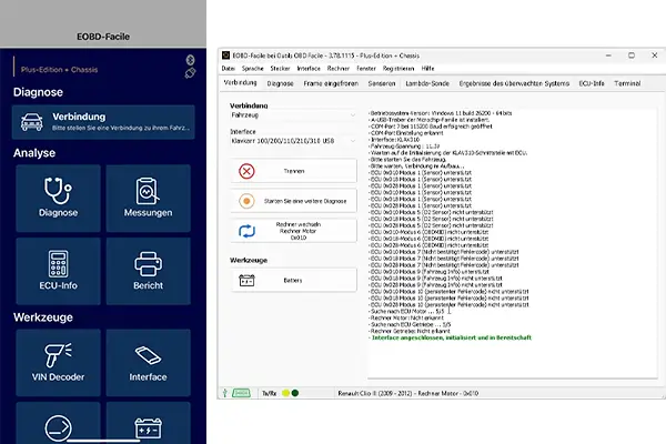 Erste Verbindung mit klavkarr
