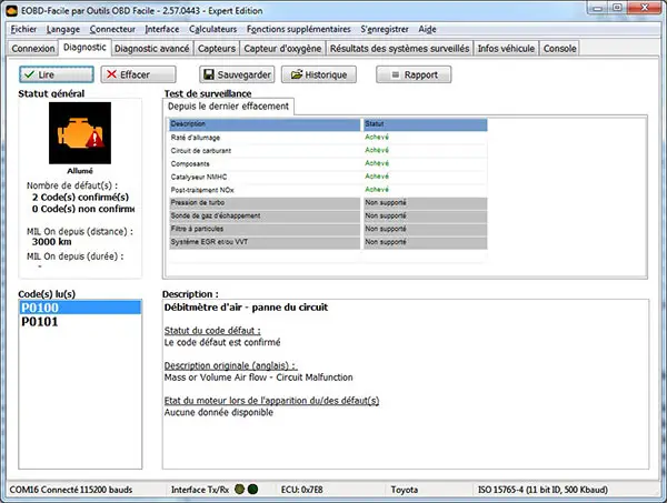 Fehlercode Luftmassenmesser
