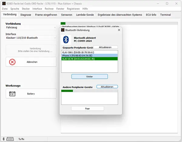 Gerät wird hinzugefügt