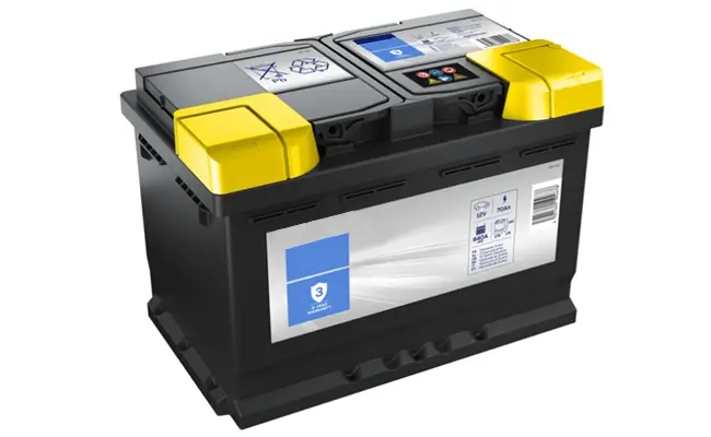 Beispiel einer Autobatterie