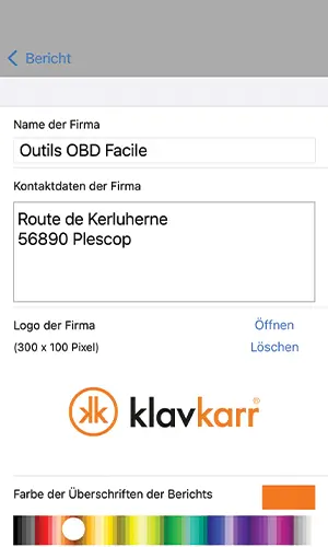 Diagnosebericht personalisieren